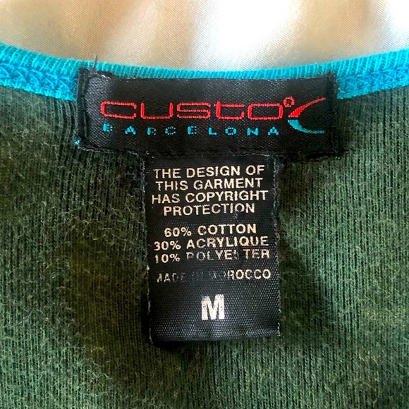 Vintage and Numbered 1997 Custo Barcelona Psychedelic Flower Long Sleeve Top - Picture 16 of 16